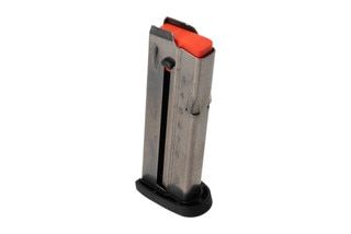 Smith & Wesson M&P9 Shield EZ 8-round stainless steel magazine with easy-load tabs.